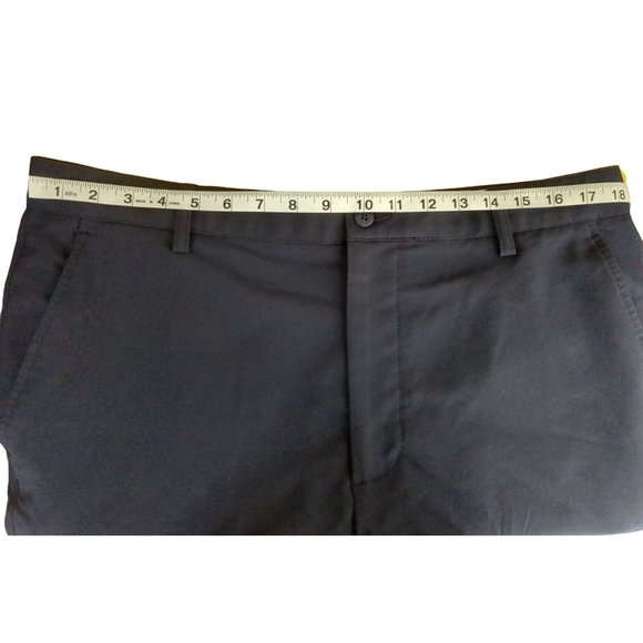 FootJoy Golf Shorts Chino Flat Front Mens 36 Navy Blue - Picture 6 of 7